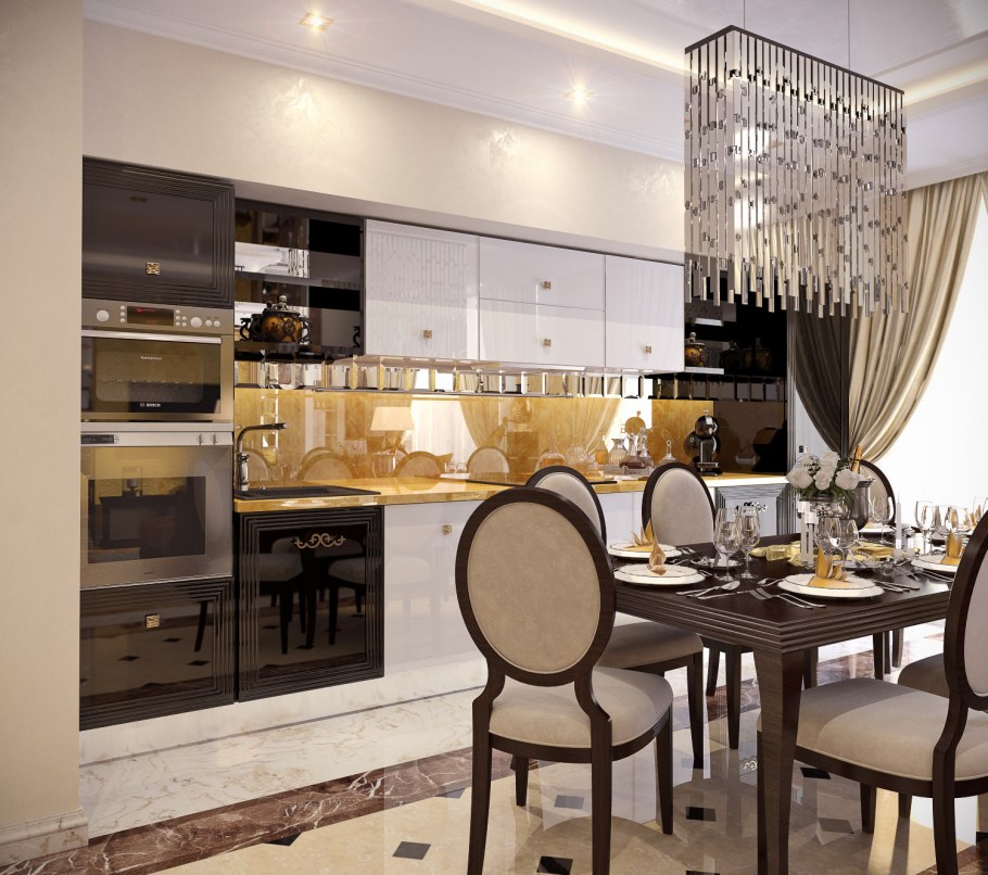 Кухня в дворцовом стиле