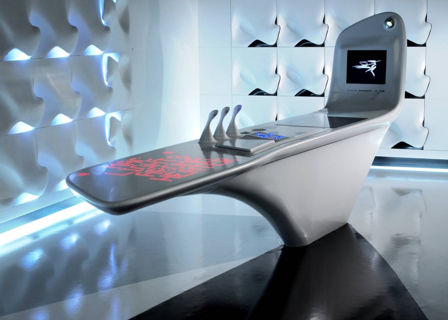 Кухня Заха Хадид из кориана