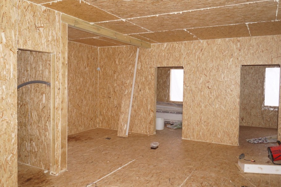 Дом из СИП панелей внутри