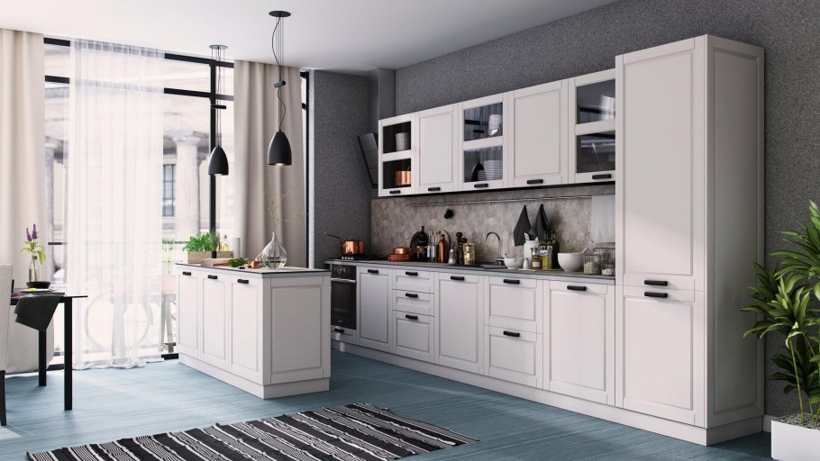 Кухня Герда белый глянец любимый дом