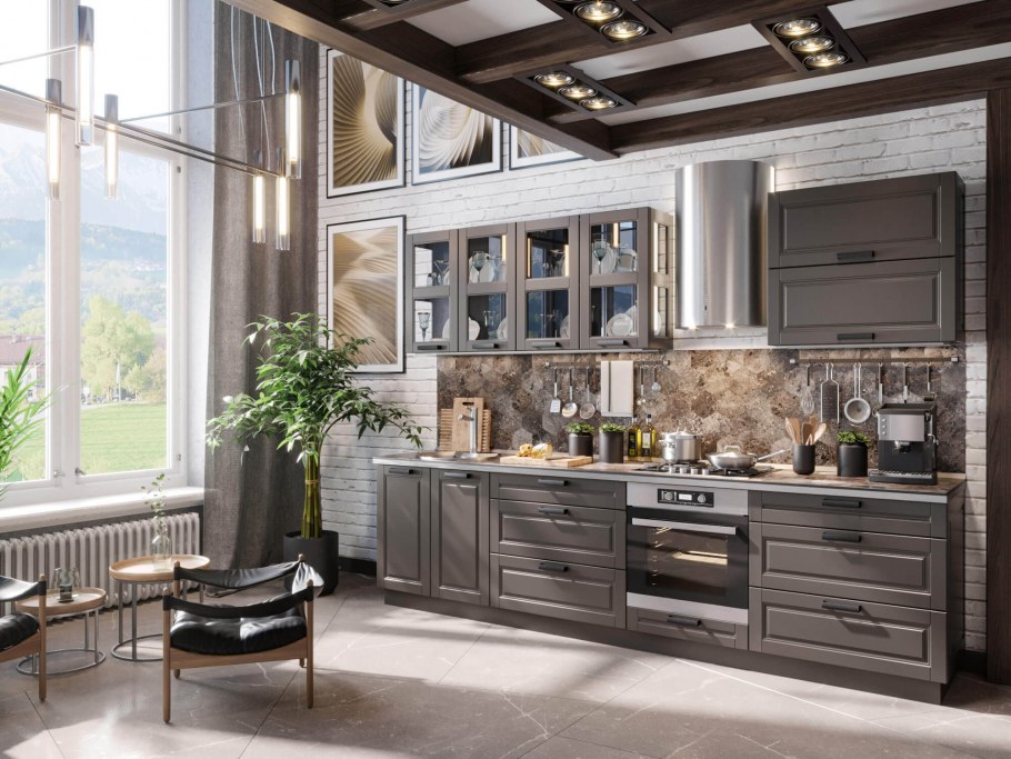 Кухня Италия любимый дом дуб светлый