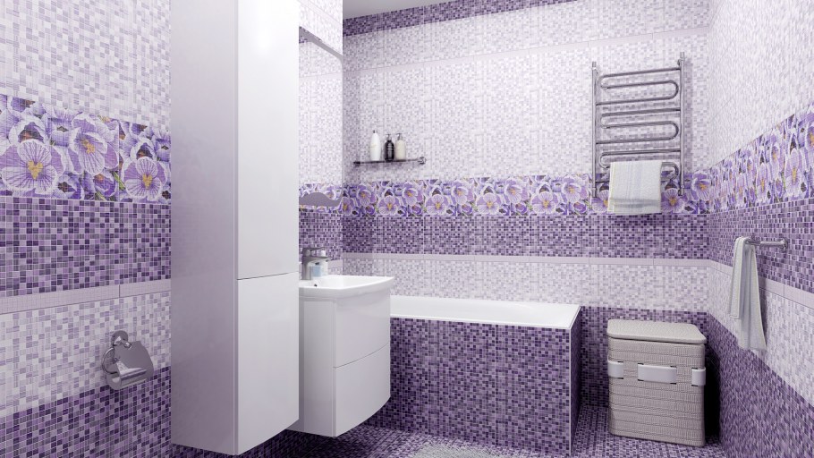 Плитка Церсанит фиолетовая