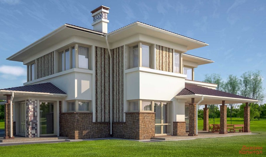 Красивые фасады коттеджей