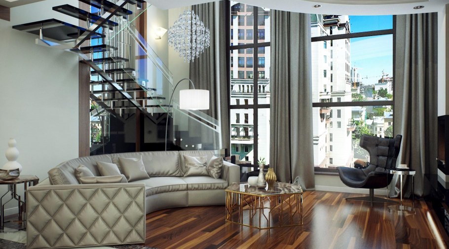 Шикарная двухуровневая квартира