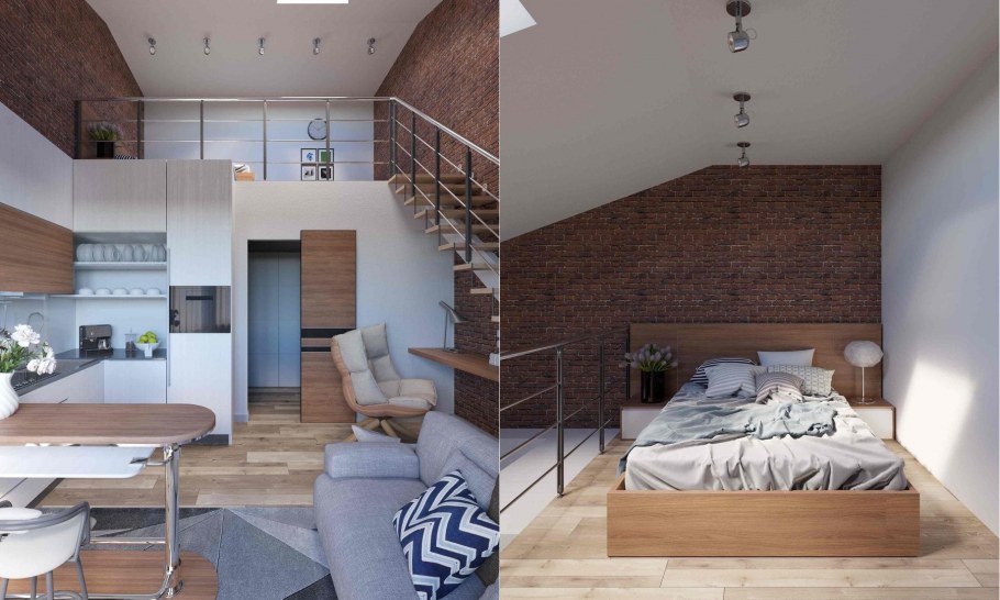 Проект двухуровневой квартиры