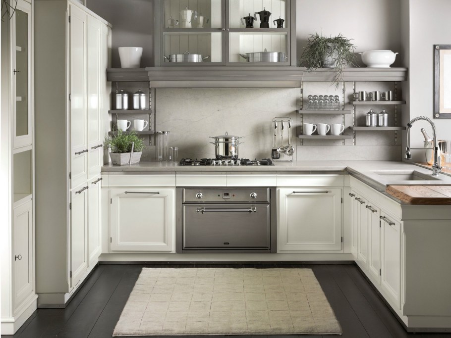 Серые кухни