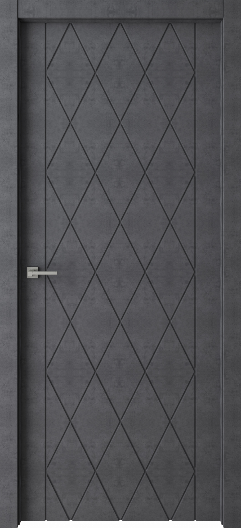 Межкомнатные двери паутинка тёмный бетон