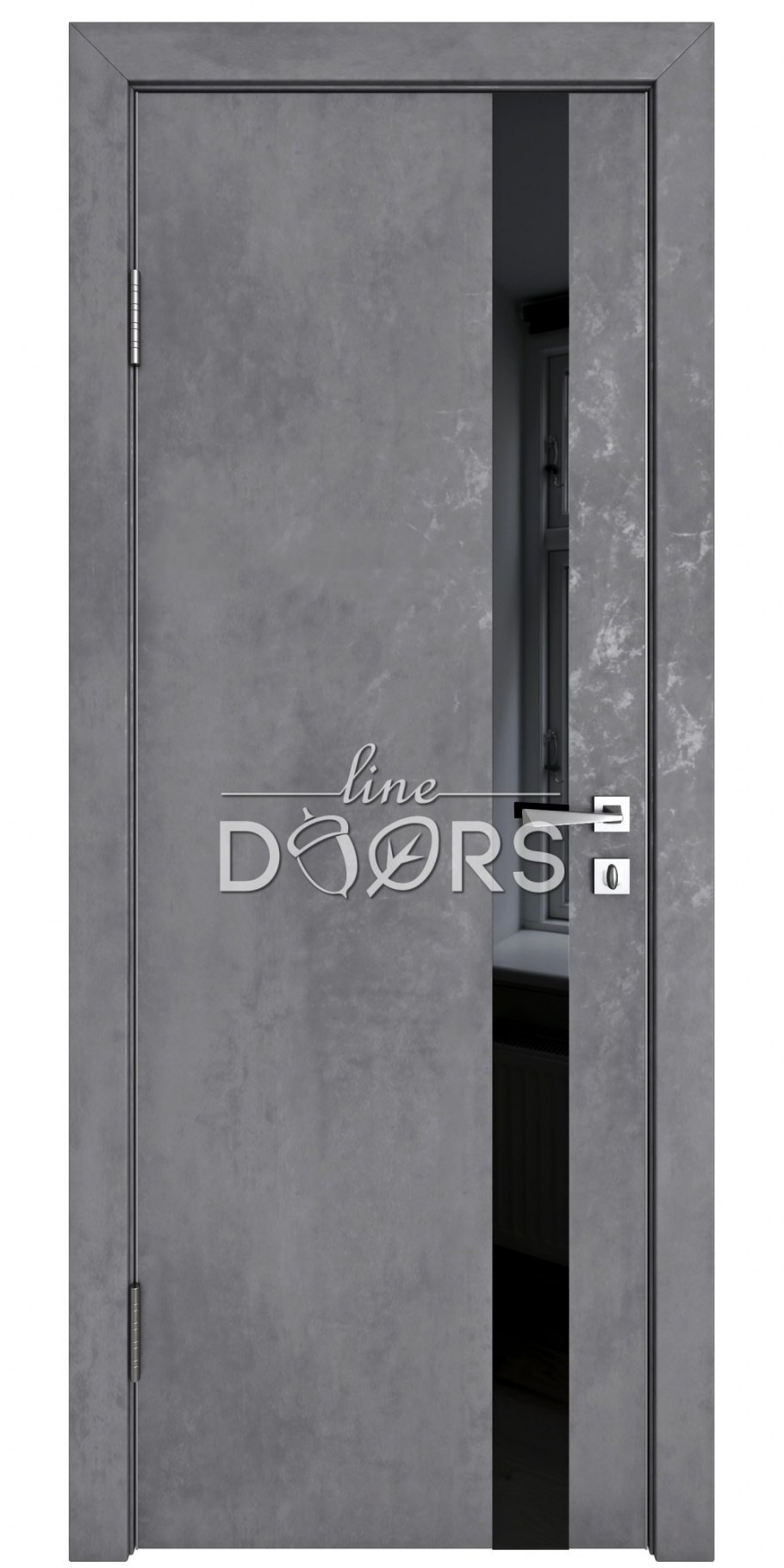 Межкомнатная дверь Рибера темный бетон 183980