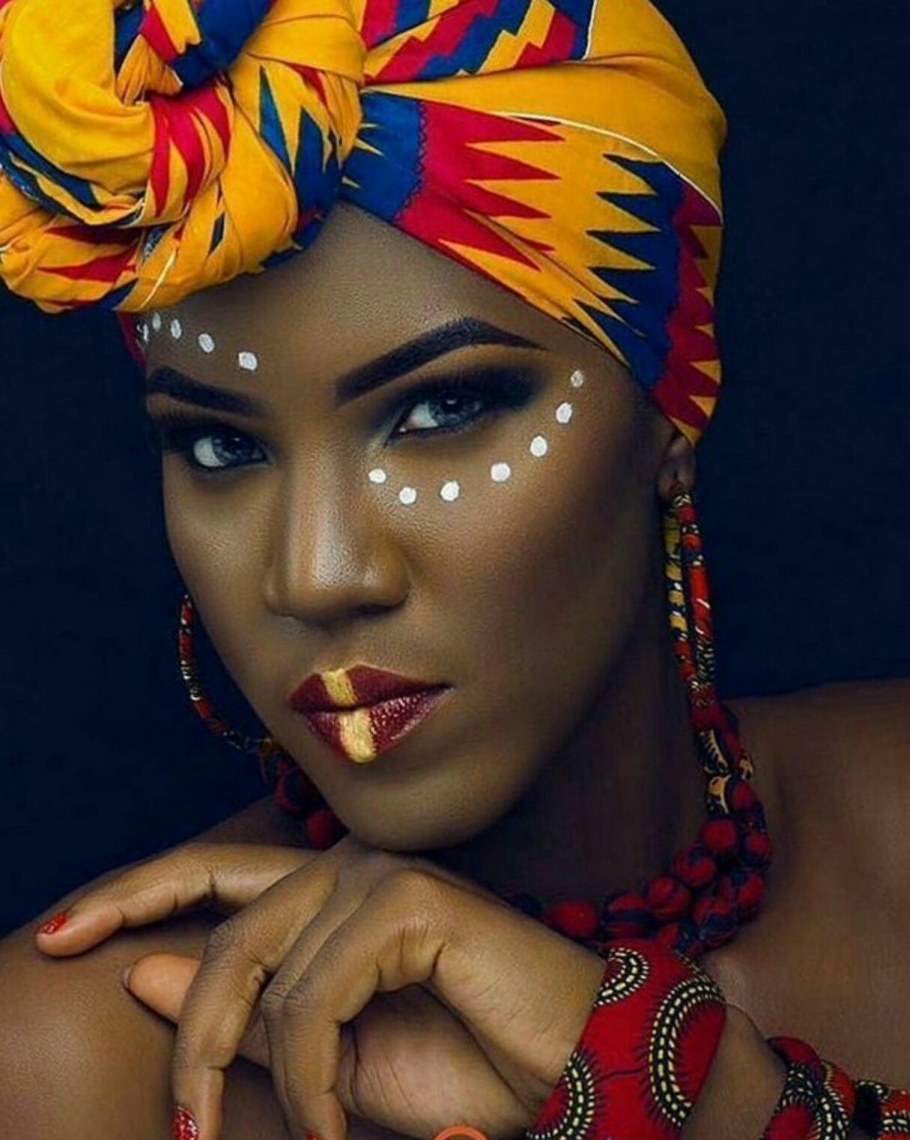 Макияж в африканском стиле