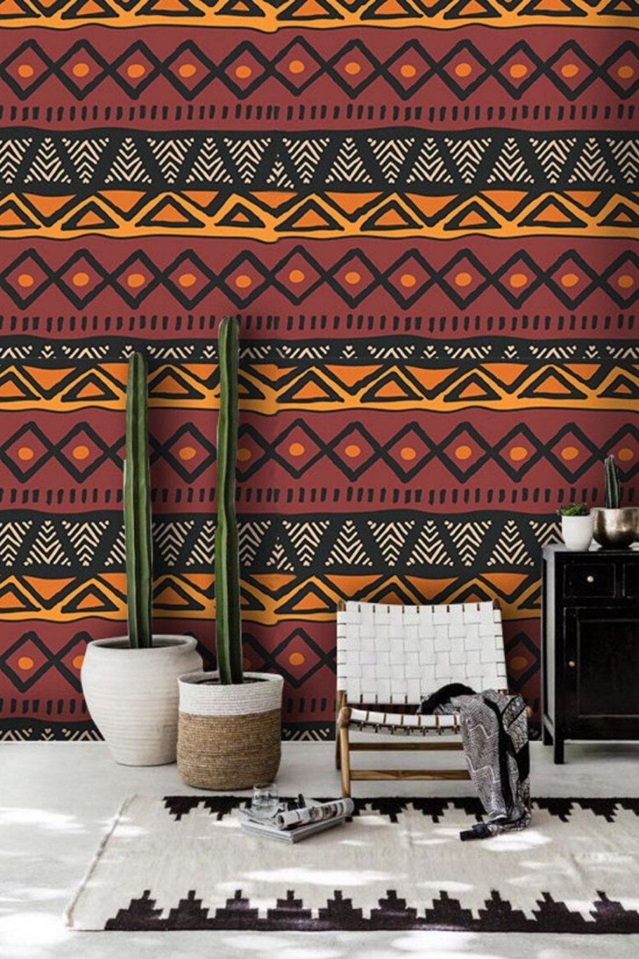 Обои в африканском стиле