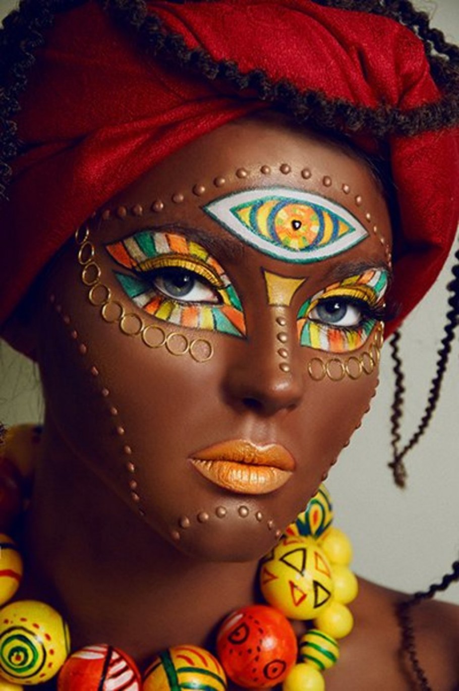 Макияж в африканском стиле