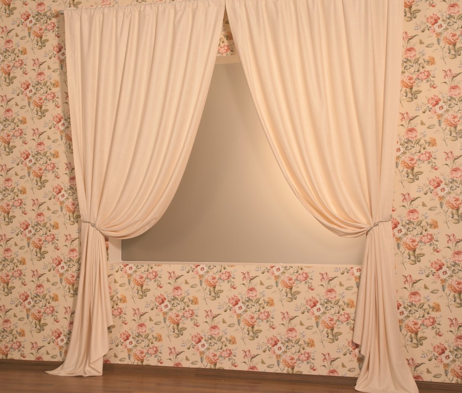 Драпированная штора для спальни