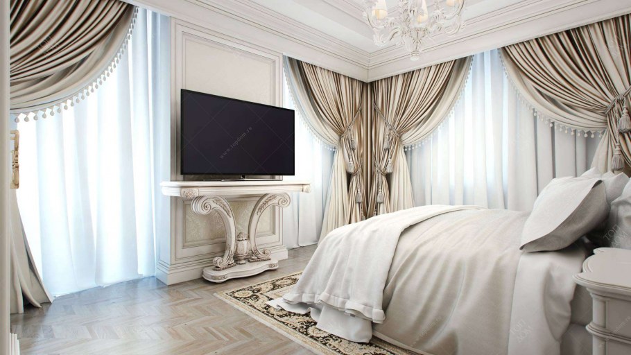 Шикарные шторы в спальню