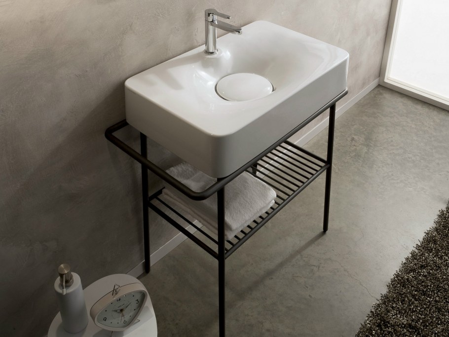 Консоль под раковины Scarabeo Fuji 6005/37 черный