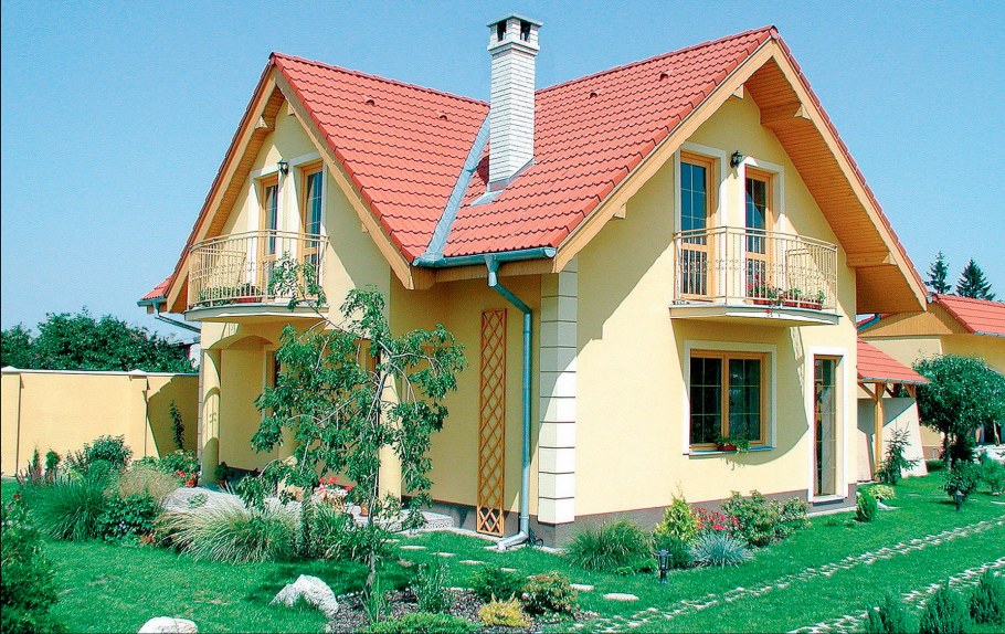 Вальмовая мансардная крыша