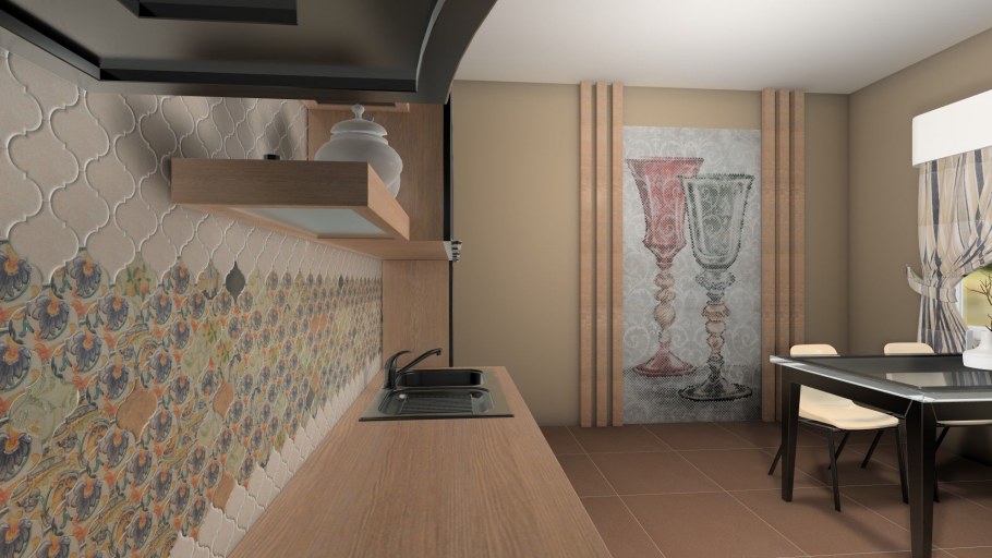 Kerama Marazzi Арабески Котто 65002