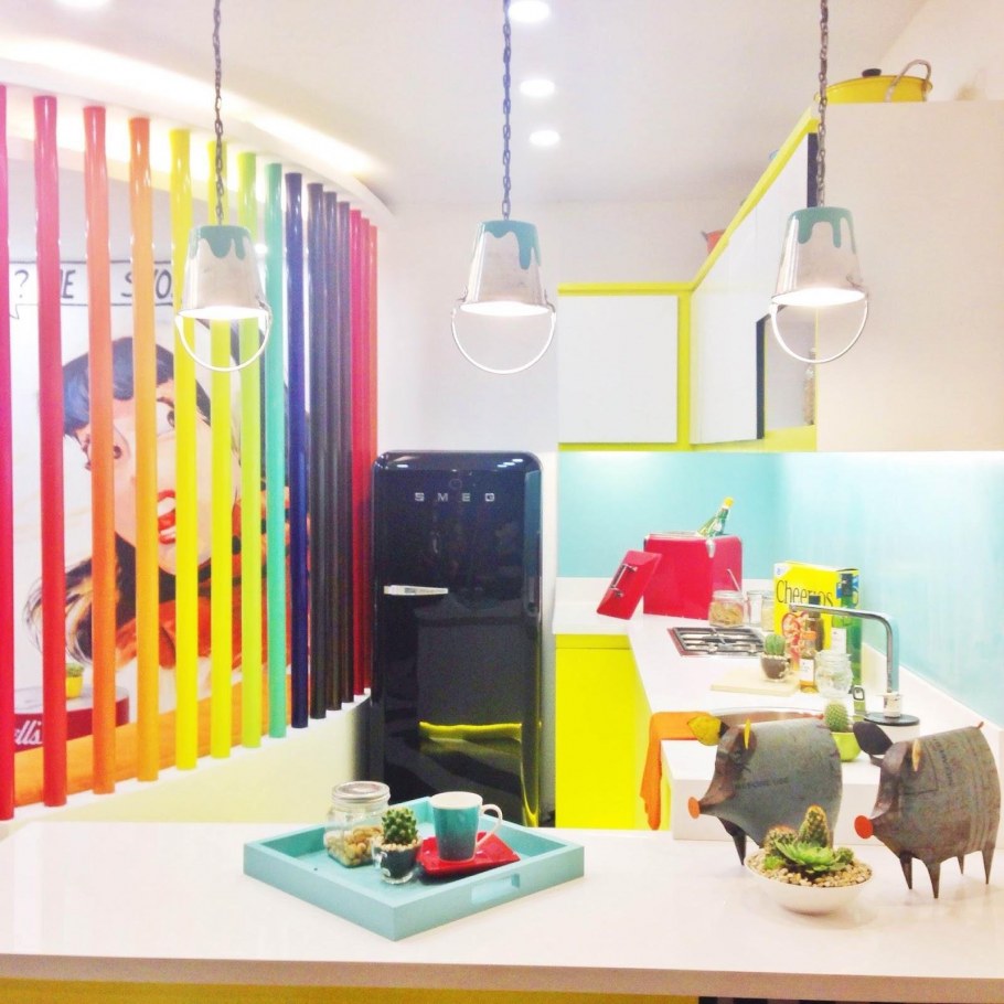 Однокомнатная квартира в стиле поп арт