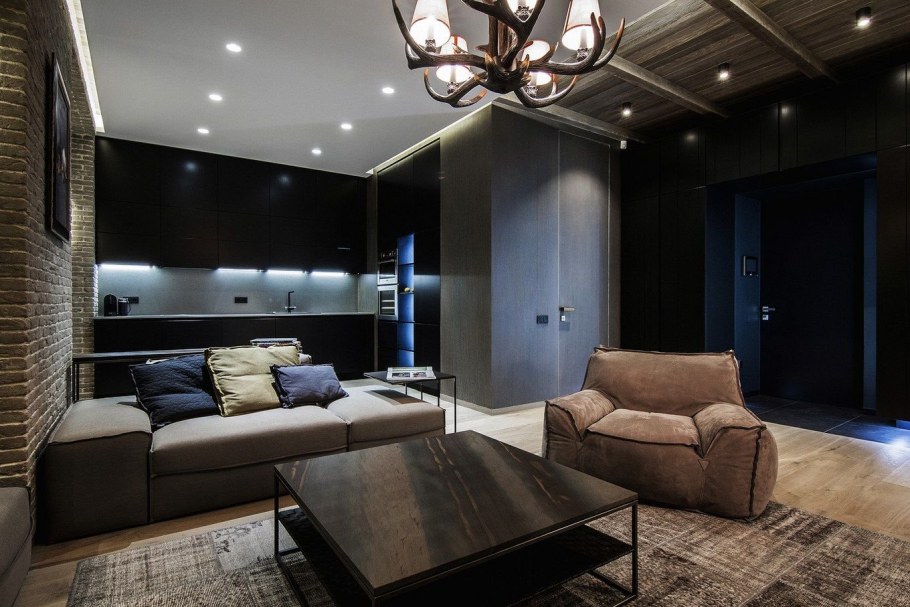 Кухня-гостиная в современном стиле