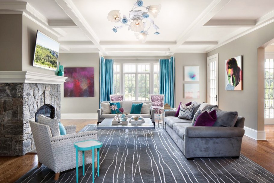 Акценты в интерьере гостиной