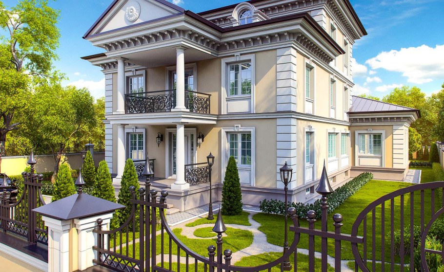 Коттедж в классическом стиле