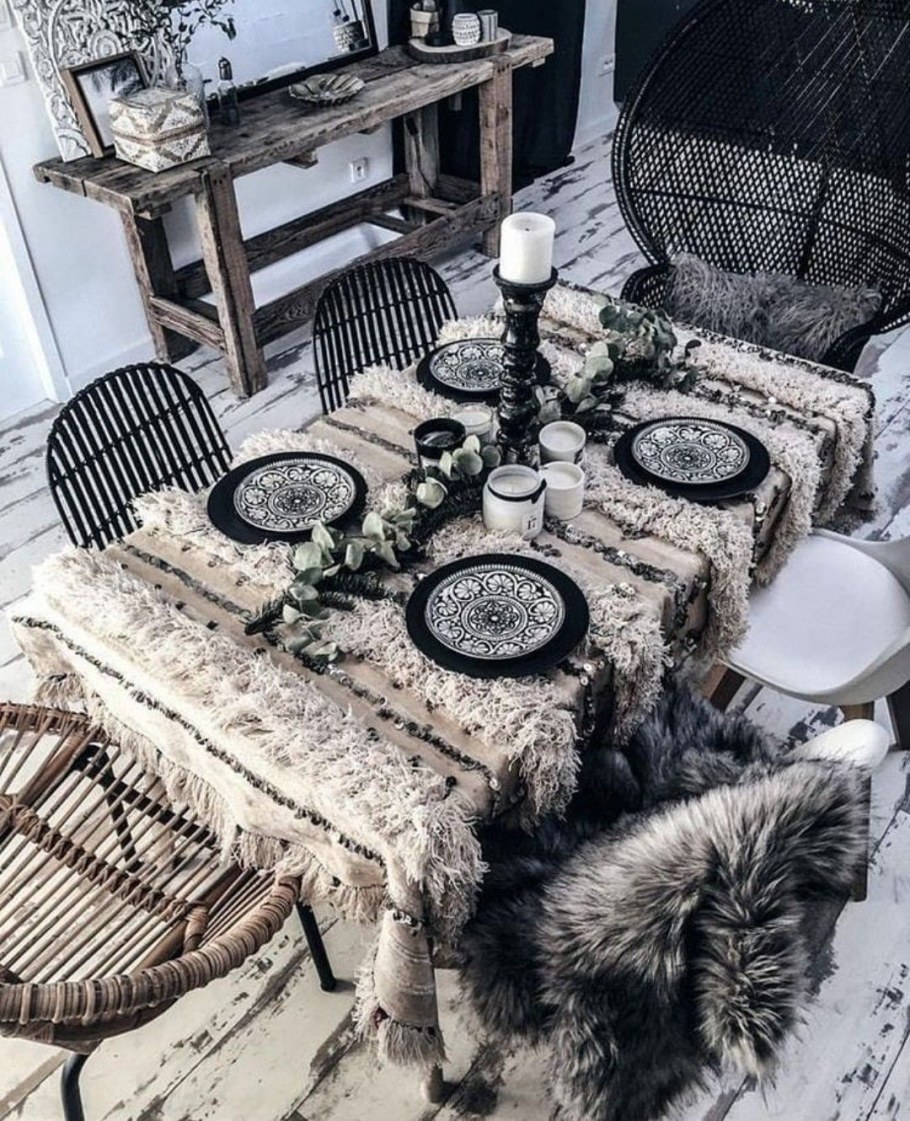 Бохо Шик мудборд интерьер