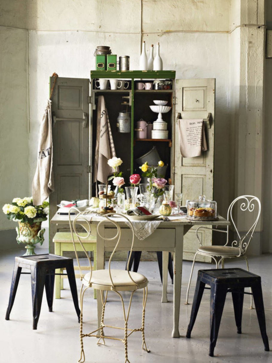 Кухонный стол в стиле бохо