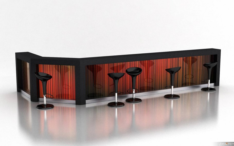 Векторная барная стойка