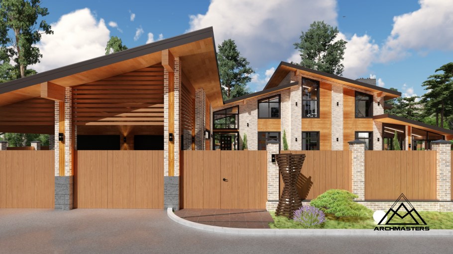 Навес к дому