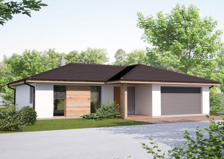 Одноэтажный дом 140 кв