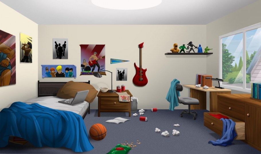 Комната в стиле Марвел для подростка