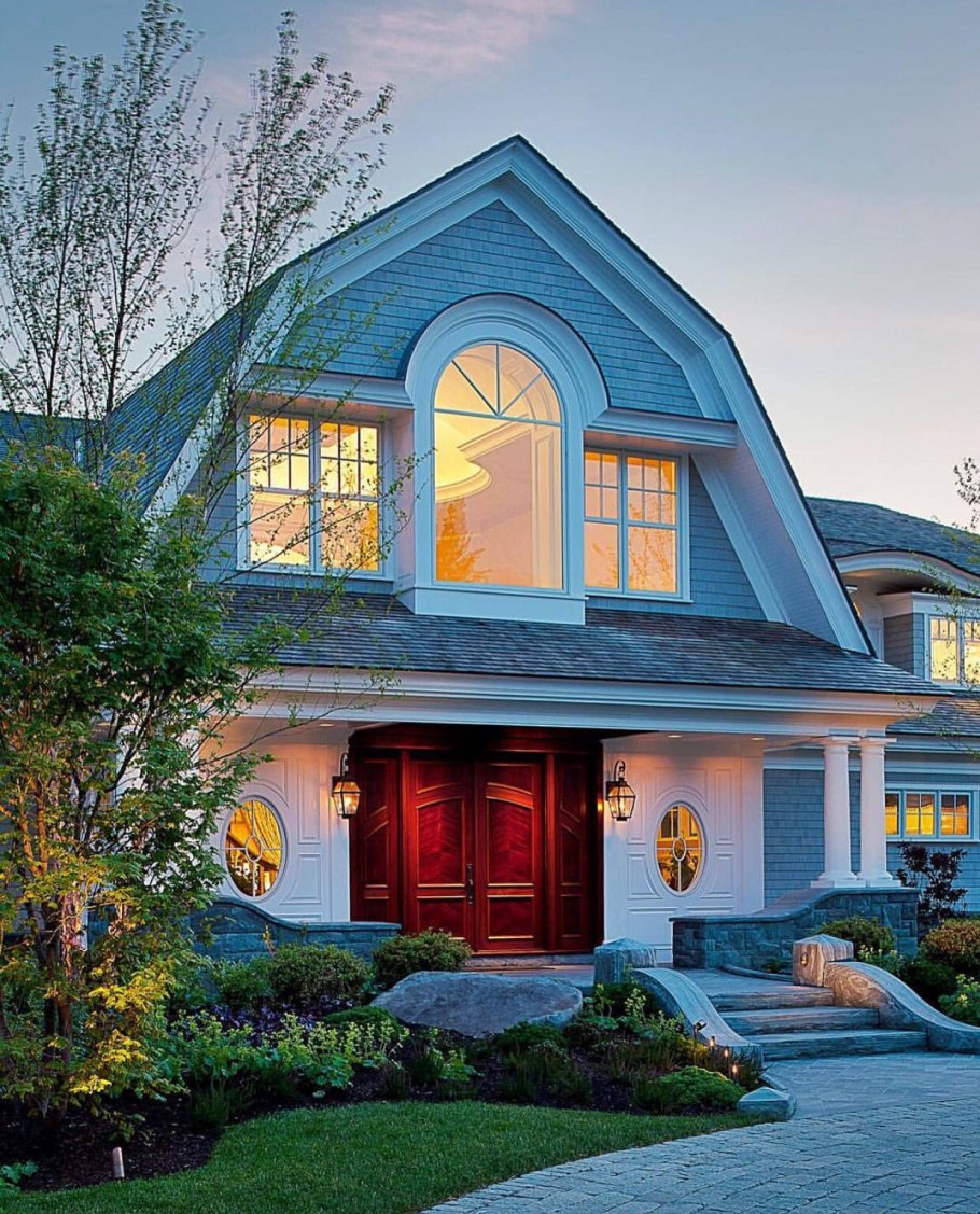 Красивые мансардные крыши