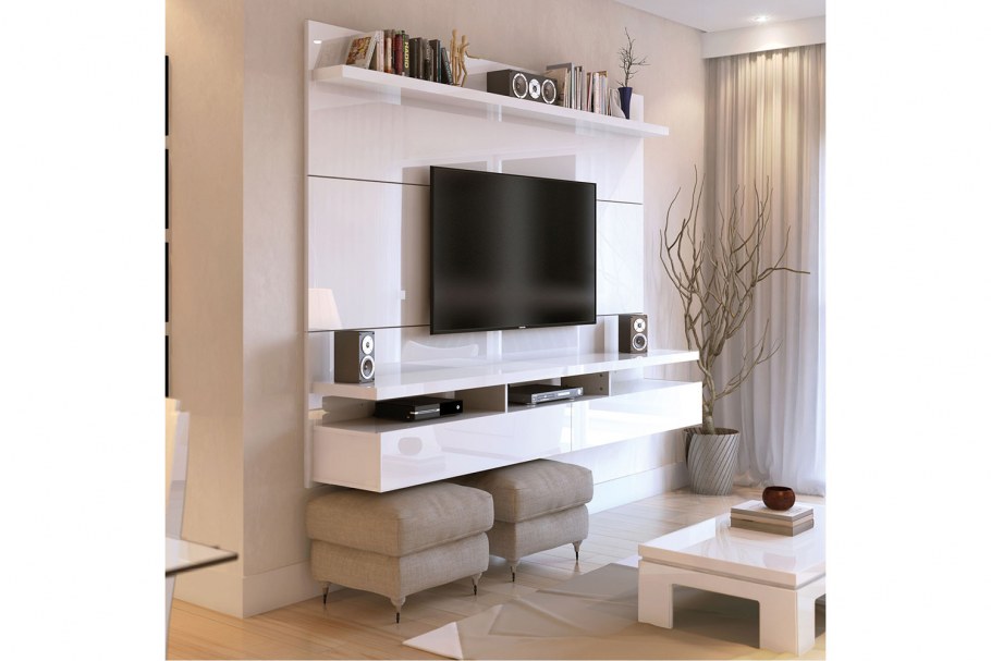 Полочки вокруг телевизора