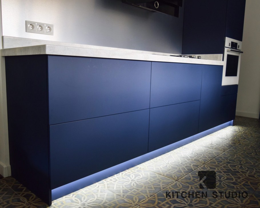 Феникс фасады кухня Fenix NTM 0721 Blu Delft