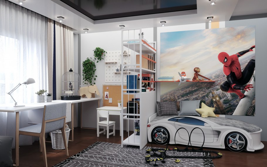 Стильные обои в детскую