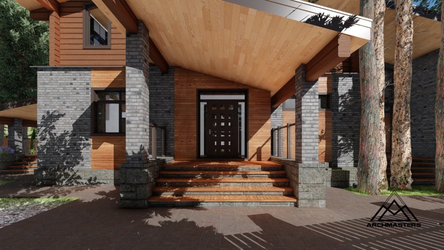 Проекты одноэтажных домов с высоким цоколем в классическом стиле