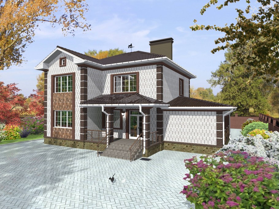 3х этажный коттедж с цокольным этажом