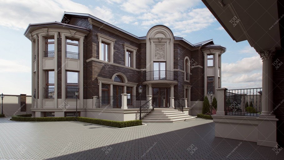 Входная группа из кирпича