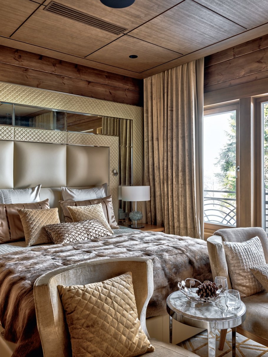 Спальня в деревянном доме