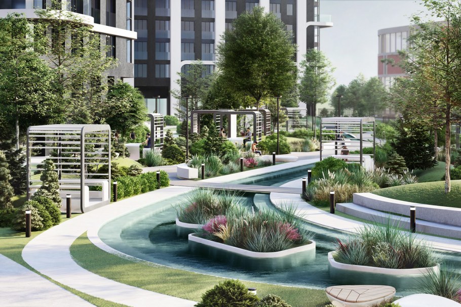 Холл в ЖК сердце столицы