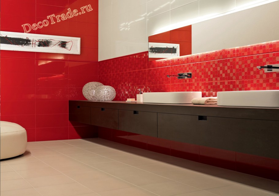 Плитка Гардения красная