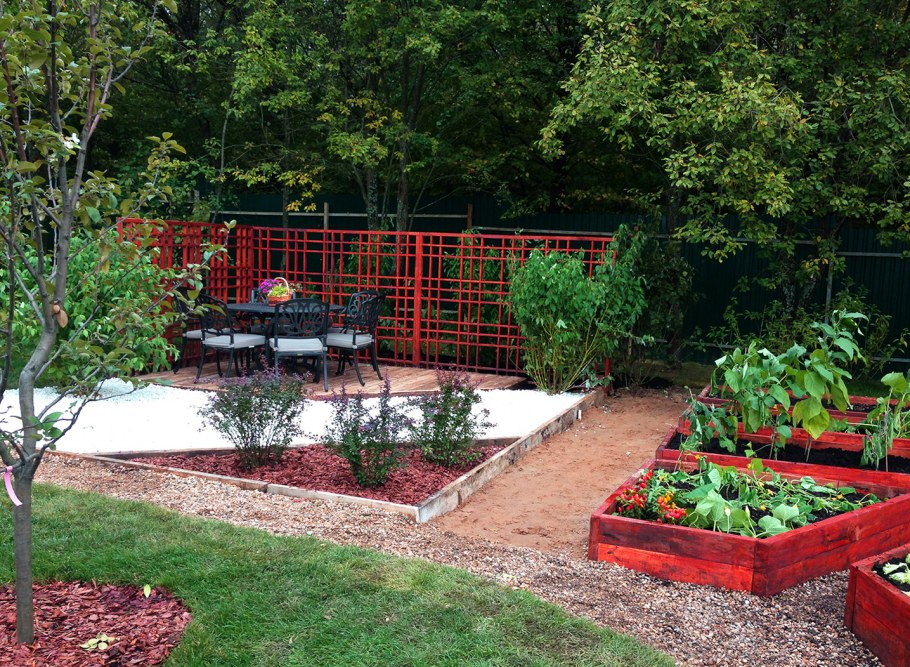 Ландшафт зона огорода