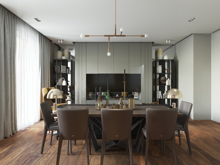 Интерьер столовой Минимализм
