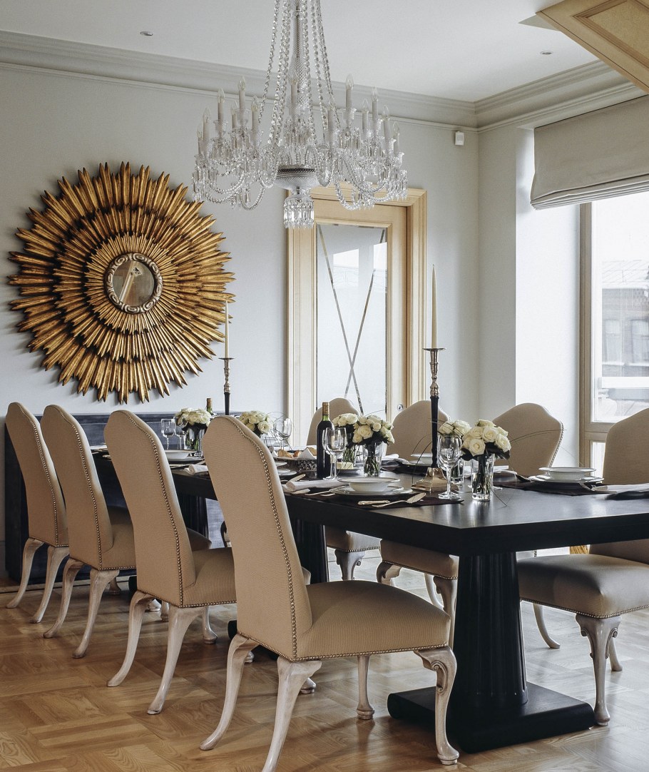 Интерьер столовой гостиной