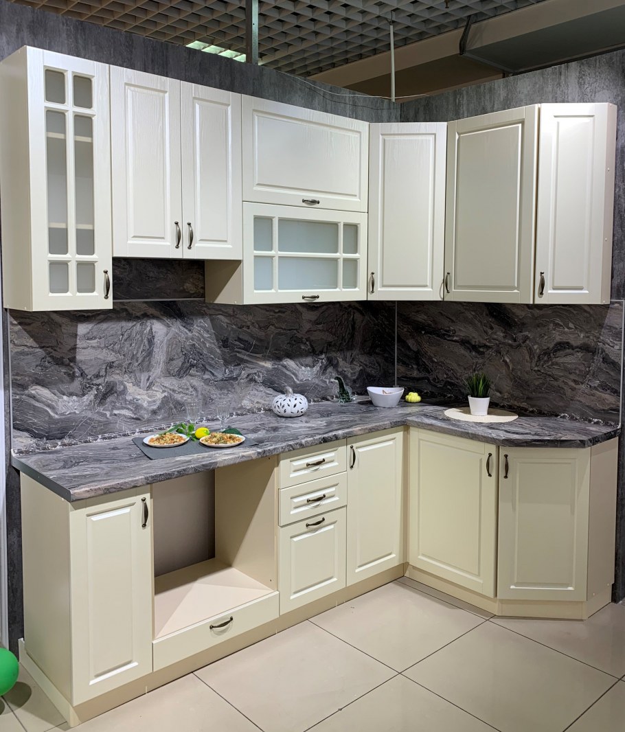 Ясень Бриз перламутр кухни