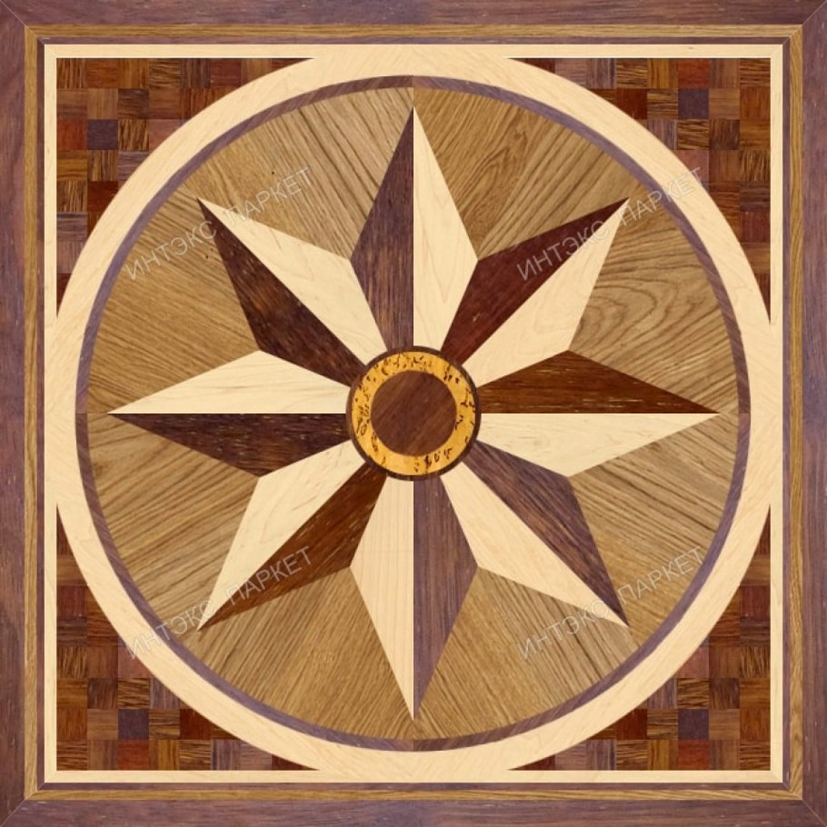 Панно из паркета