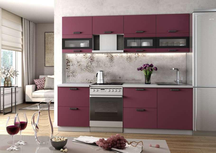 Кухня Ройс виноград софт