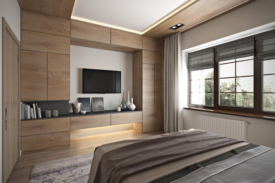 Стильный интерьер мансарды