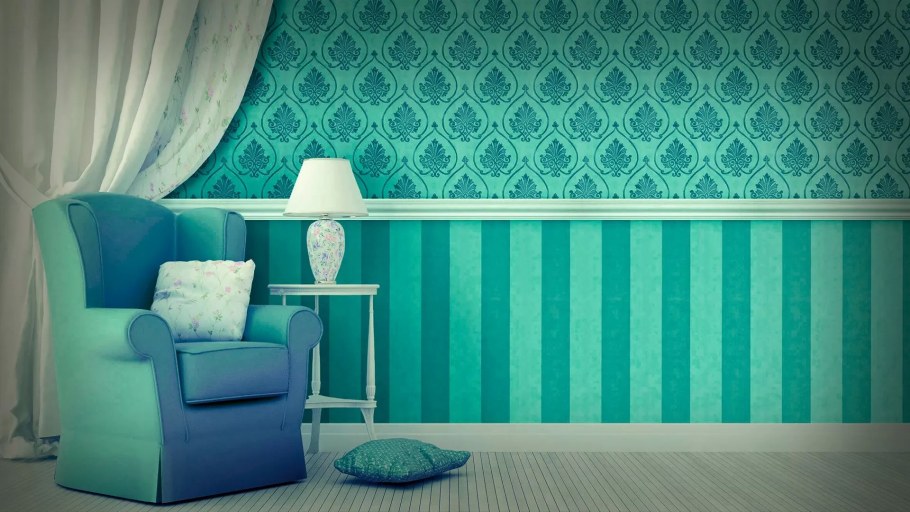 Дизайн обои в гостиную комбинированные