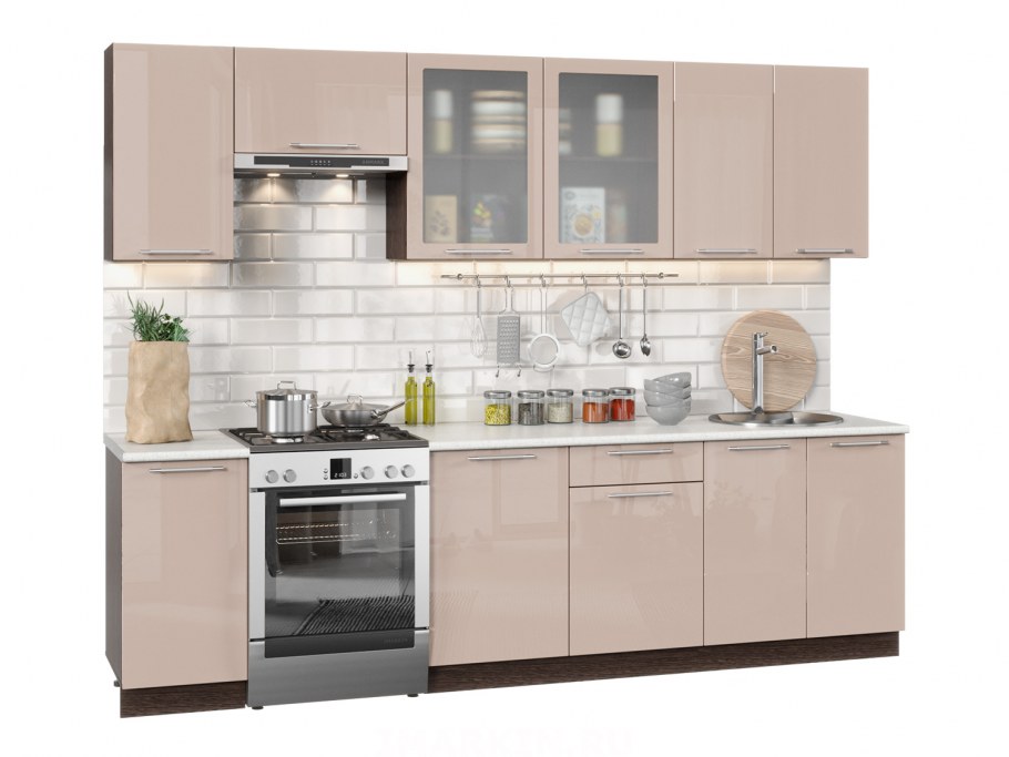 Кухня София олива сирень модули