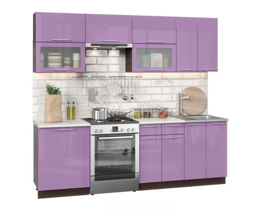 Кухня олива дуб сонома